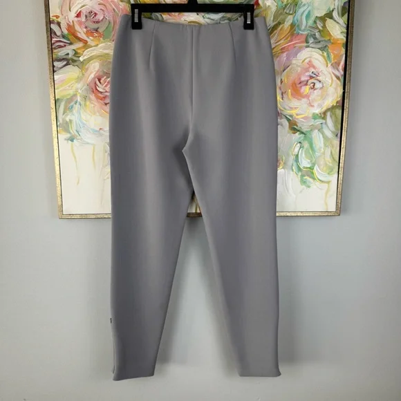 Giorgio Armani Gray Virgin Wool Pants Made in Italy EU40 US4 Straight Leg - Picture 9 of 13